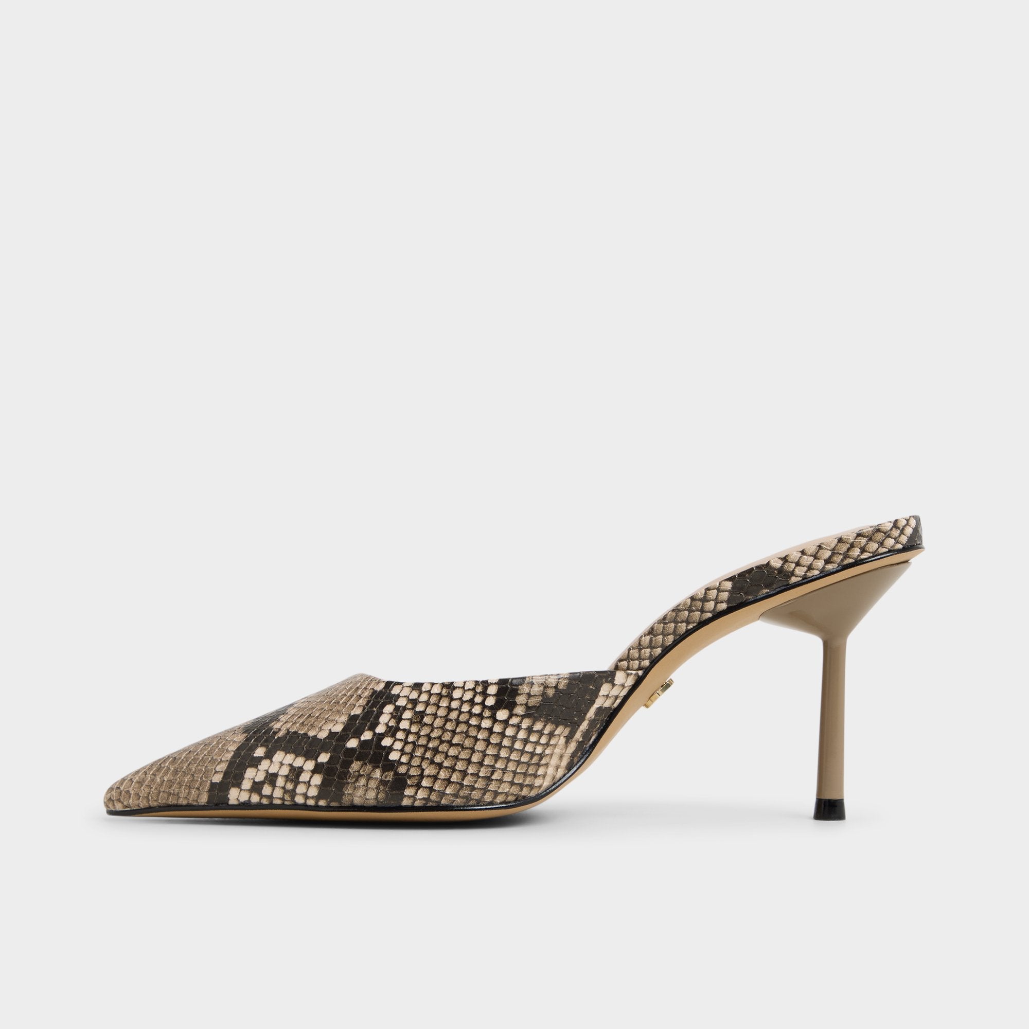 Beatrixy Python Women's Heeled mules - Heeled mule Stiletto heel