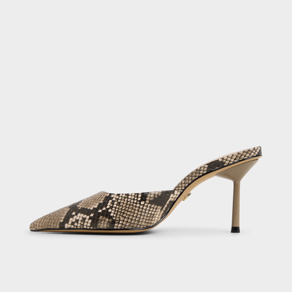 Beatrixy Python Women's Heeled mules - Heeled mule Stiletto heel