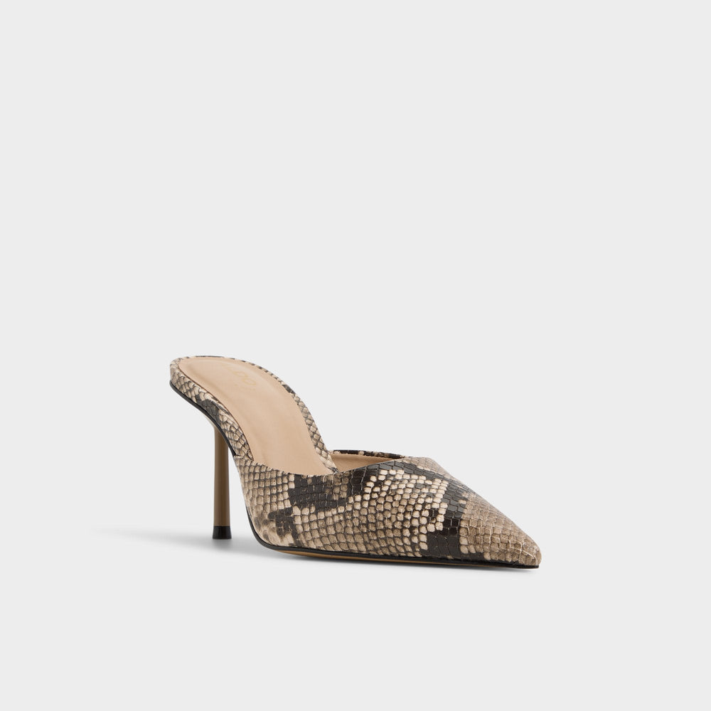 Beatrixy Python Women's Heeled mules - Heeled mule Stiletto heel