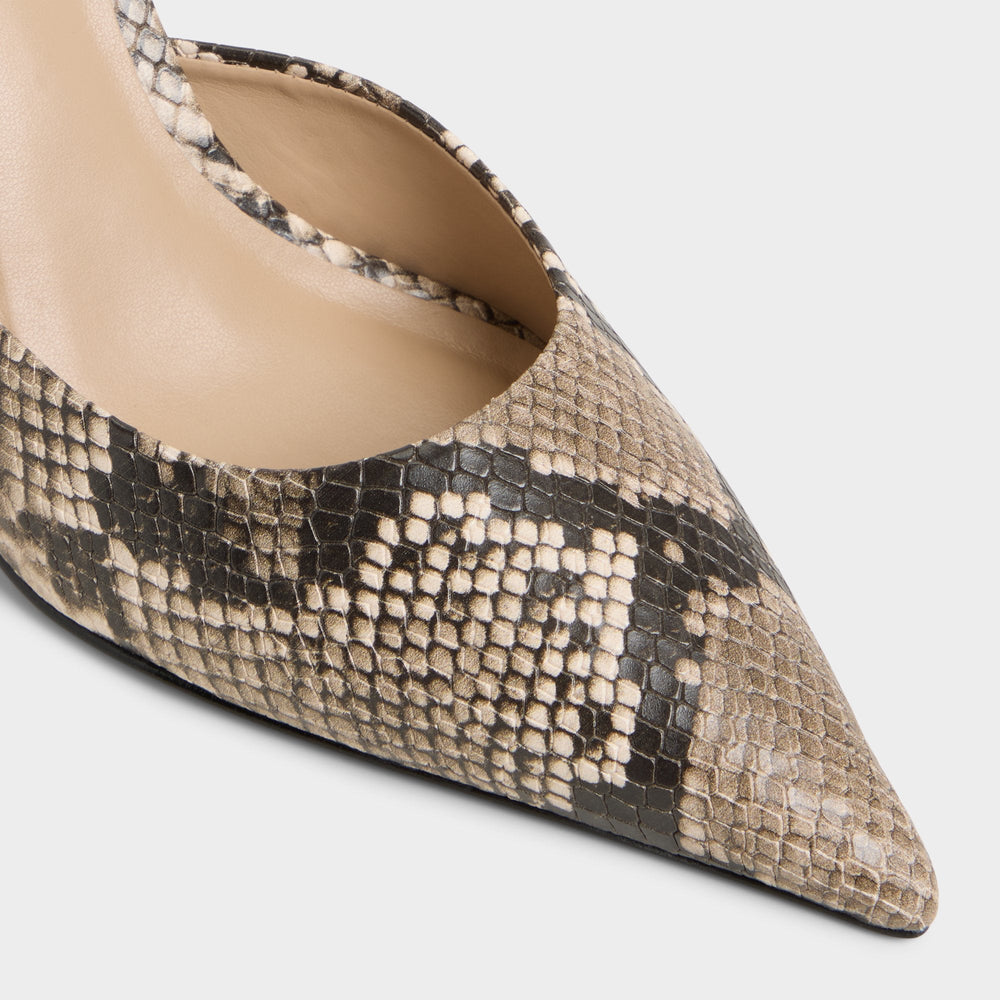 Beatrixy Python Women's Heeled mules - Heeled mule Stiletto heel