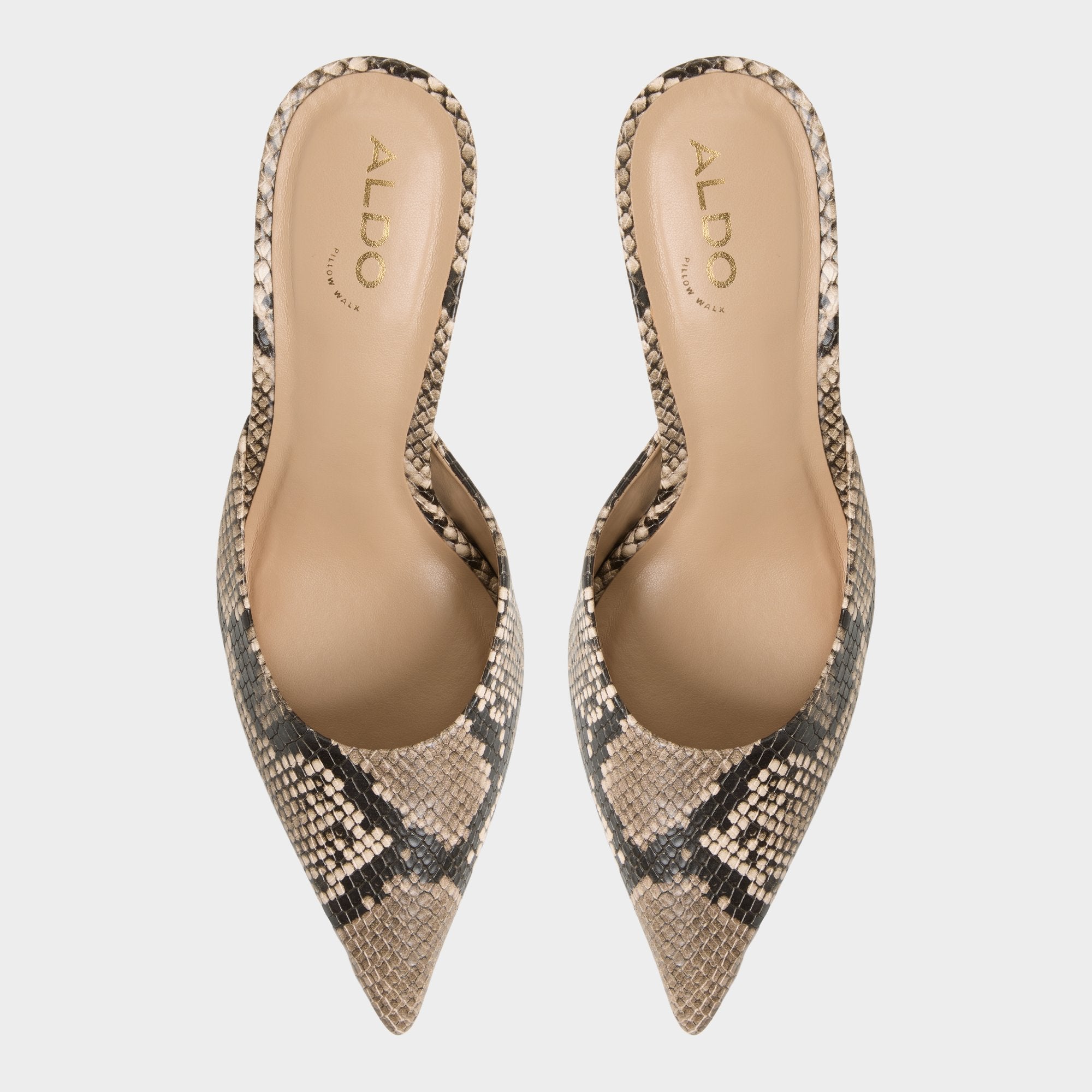 Beatrixy Python Women's Heeled mules - Heeled mule Stiletto heel