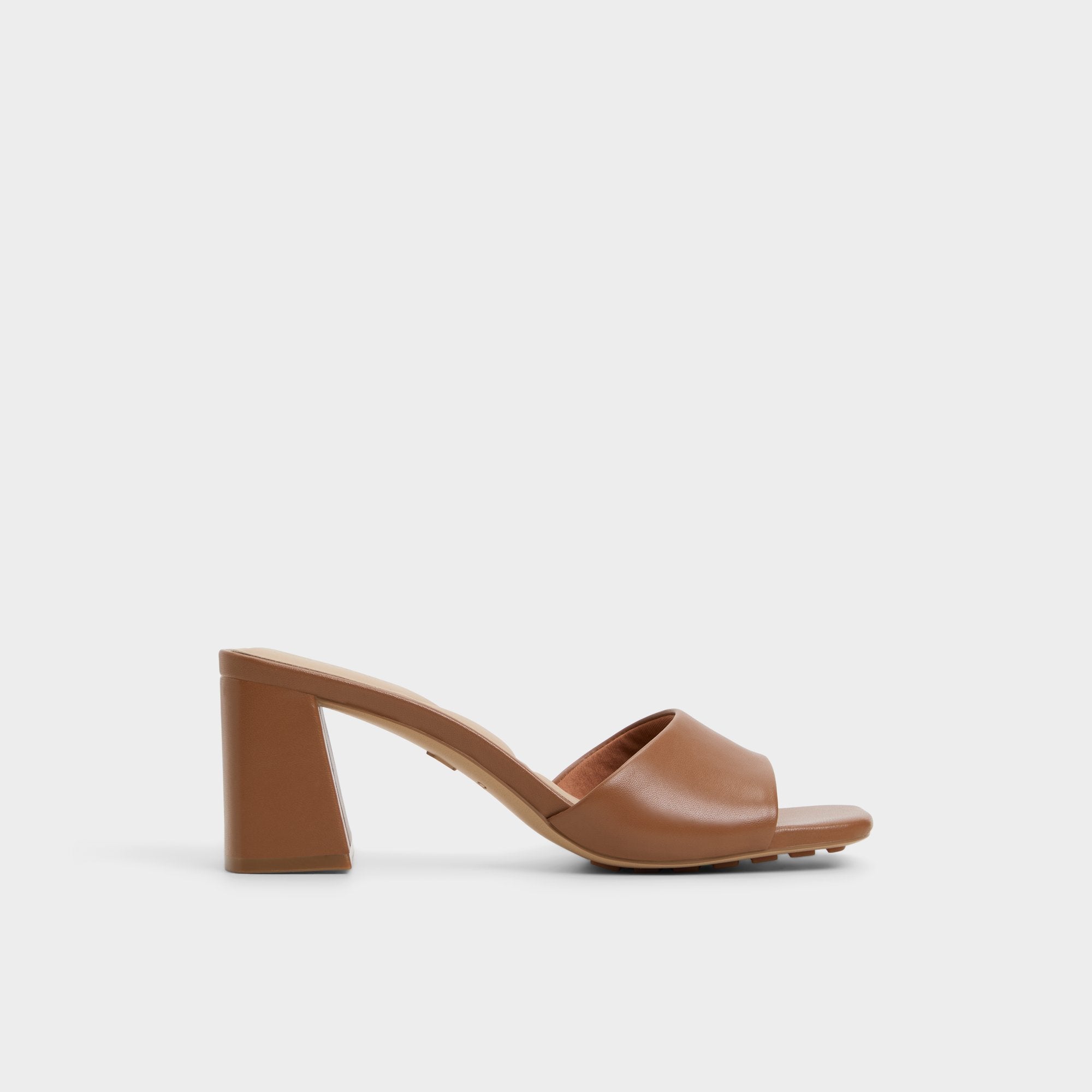 Block heel Tisha Tan Women's Heeled mules - Heeled mule