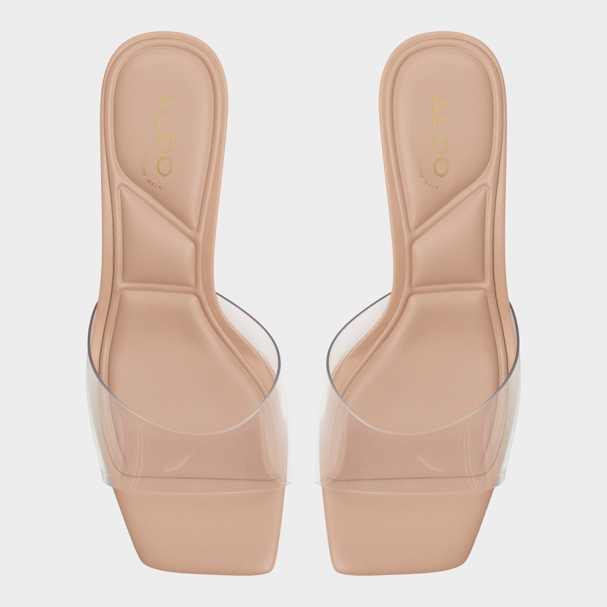 Kitten heel Enchanting Tan Women's Heeled mules - Heeled mule