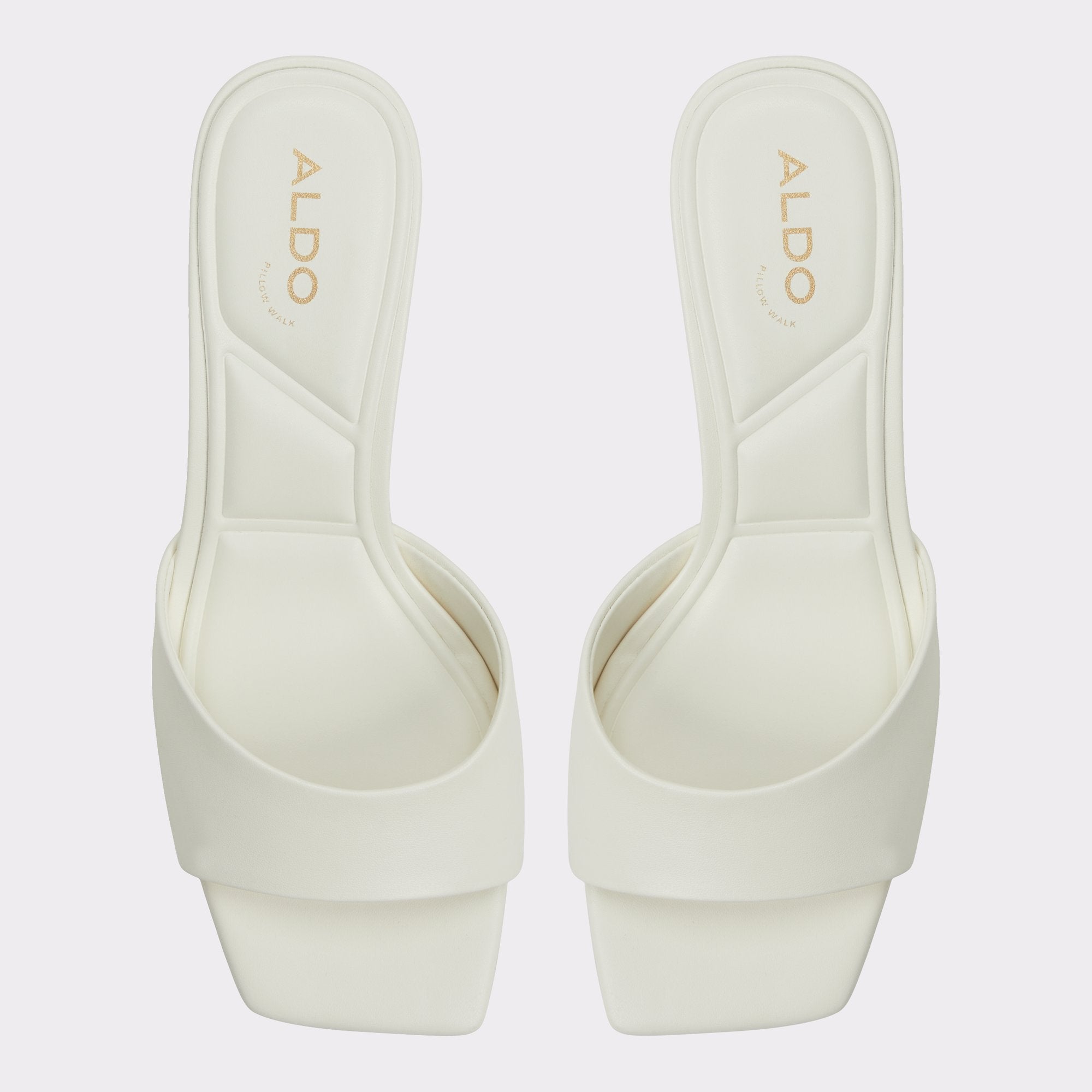 Kitten heel Enchanting White Women's Heeled mules - Heeled mule