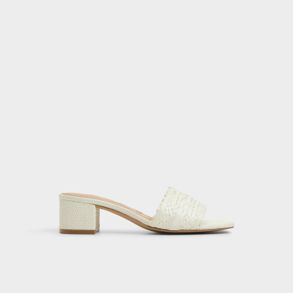 Claudina White/Bone Women's Block heels - Heeled mule Block heel