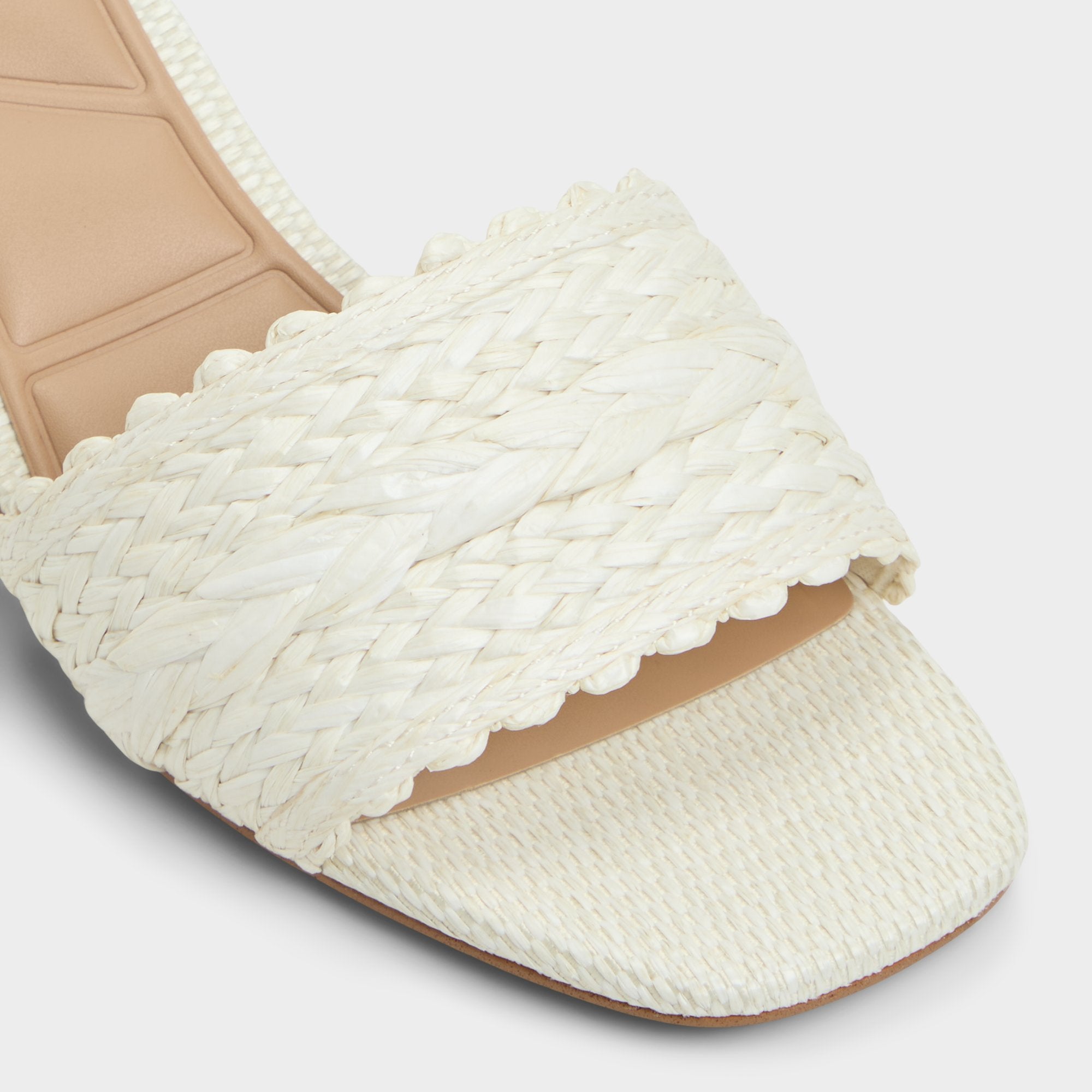 Claudina White/Bone Women's Block heels - Heeled mule Block heel