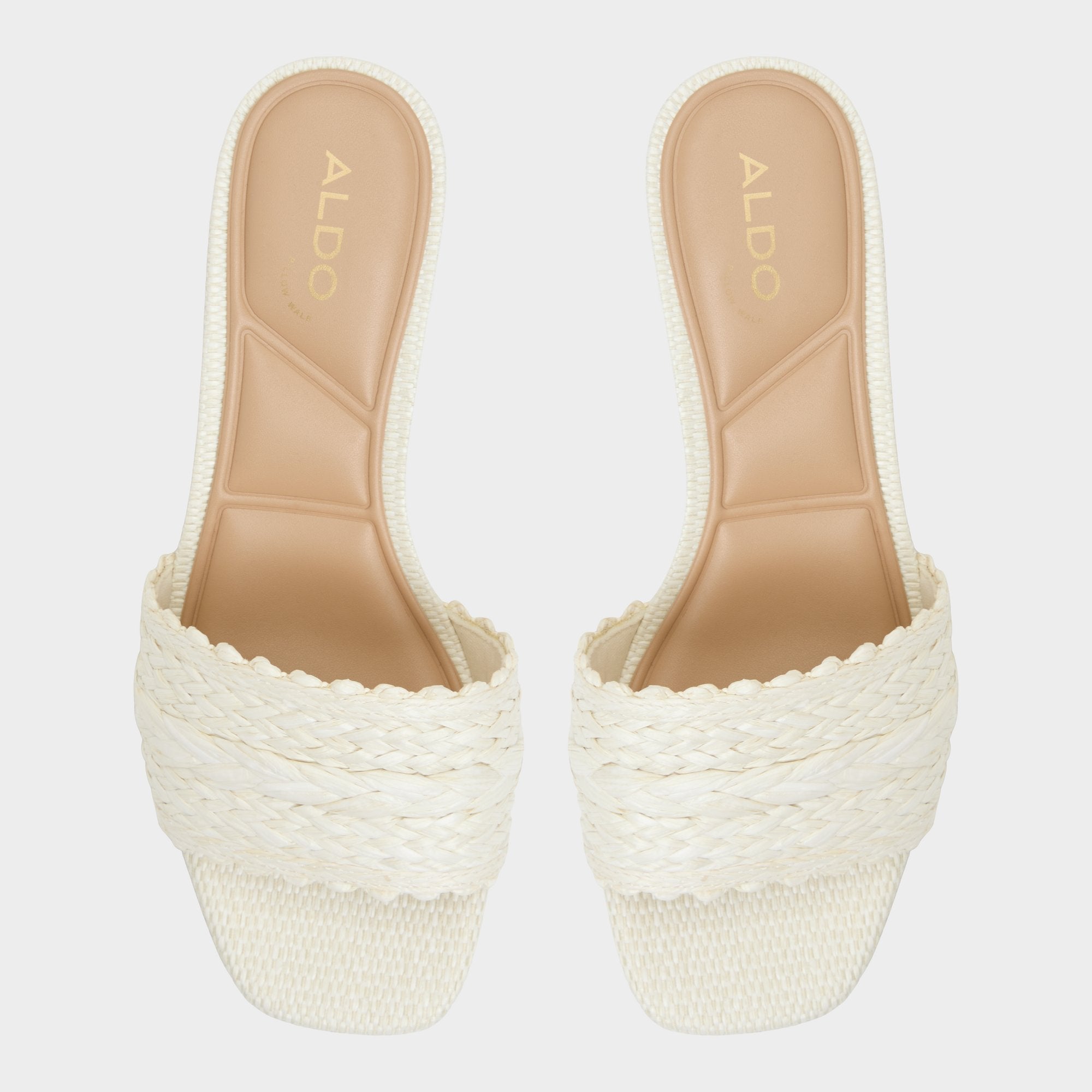 Claudina White/Bone Women's Block heels - Heeled mule Block heel
