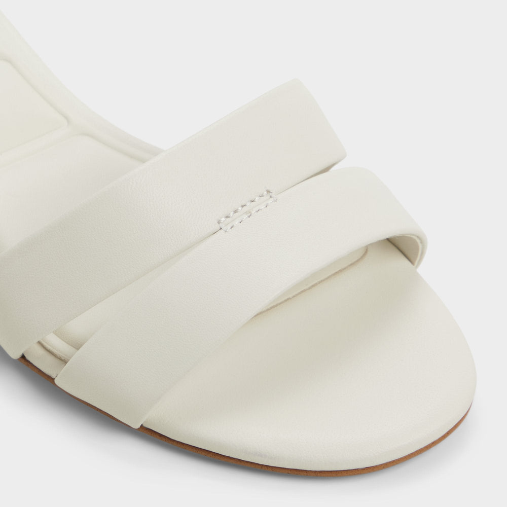 Kitten heel Scarletta White/Bone Women's Mule slides - Heeled mule