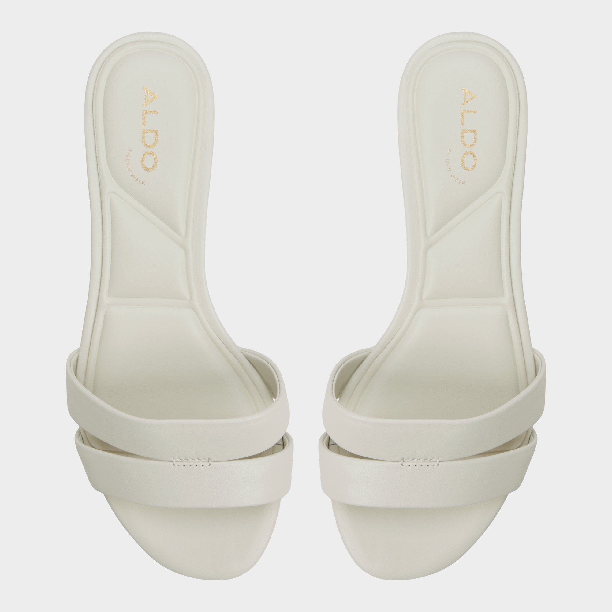 Kitten heel Scarletta White/Bone Women's Mule slides - Heeled mule