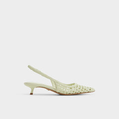 Kitten heel Violettia in Other Green - Sling back high heel
