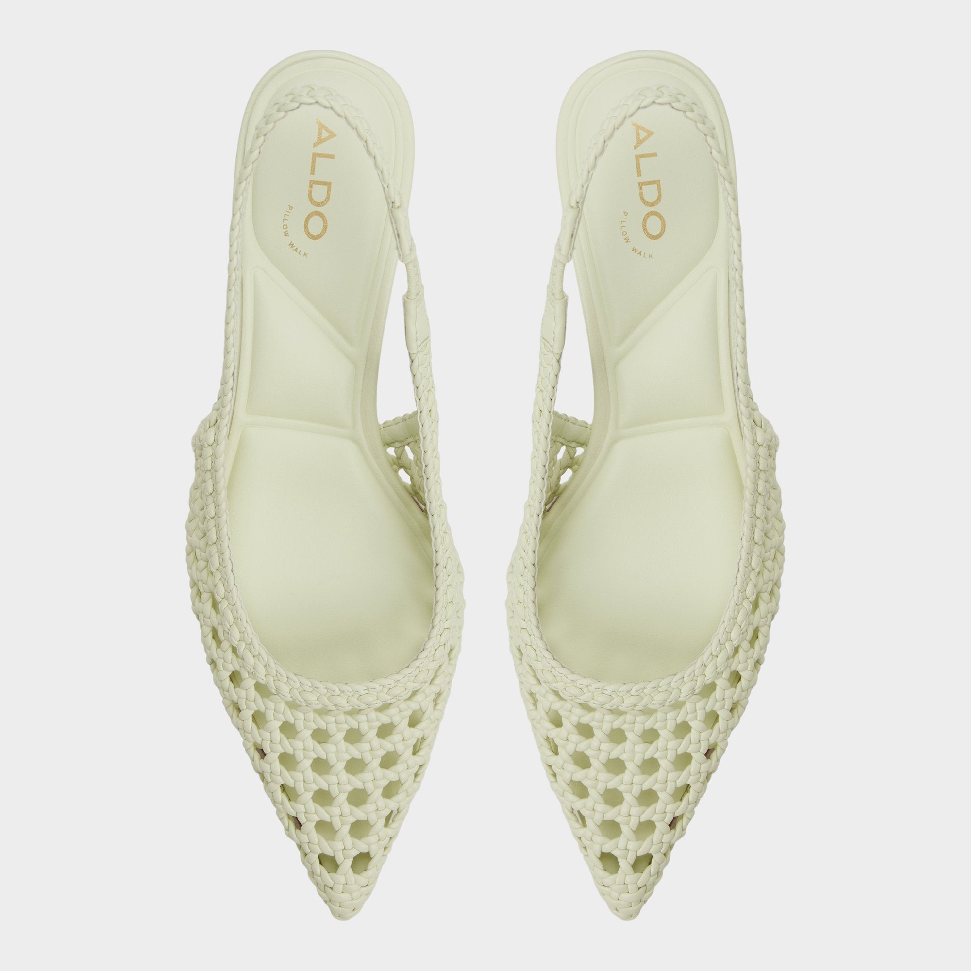 Kitten heel Violettia in Other Green - Sling back high heel