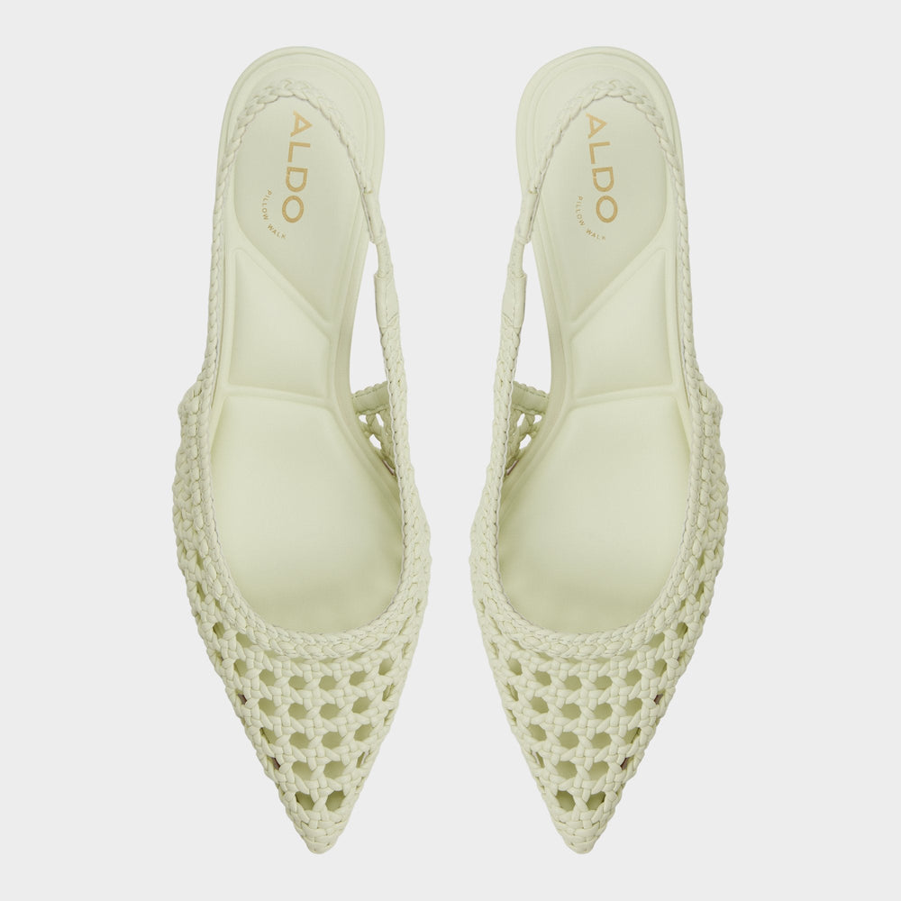 Kitten heel Violettia in Other Green - Sling back high heel