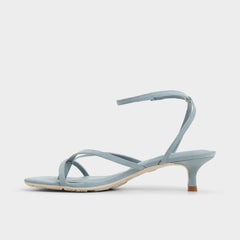 Soffie Other Blue Women's Strappy sandals - Strappy heeled sandal Kitten heel