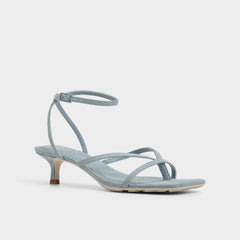 Soffie Other Blue Women's Strappy sandals - Strappy heeled sandal Kitten heel