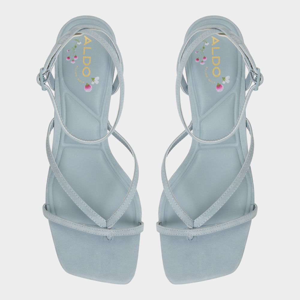 Soffie Other Blue Women's Strappy sandals - Strappy heeled sandal Kitten heel