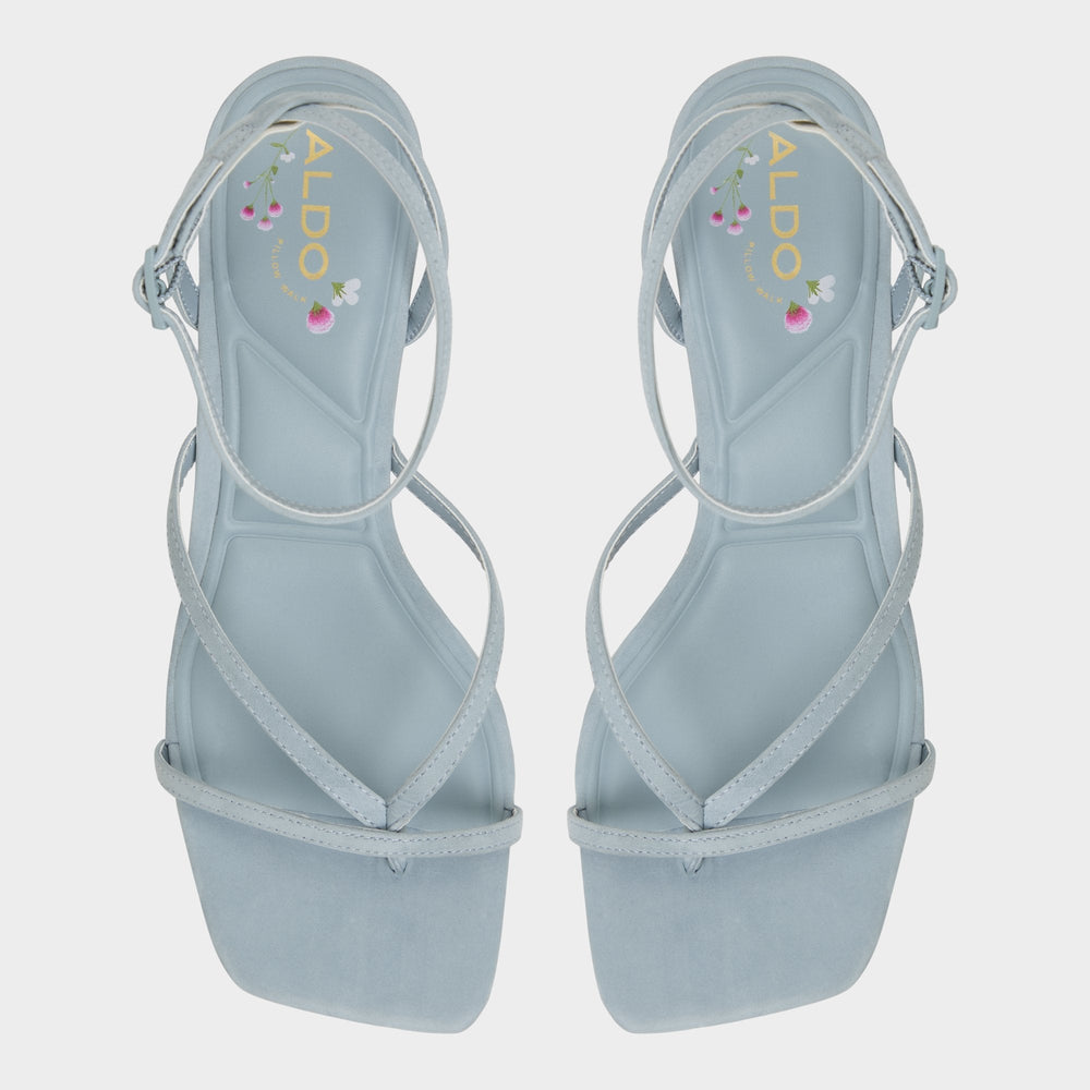 Soffie Other Blue Women's Strappy sandals - Strappy heeled sandal Kitten heel