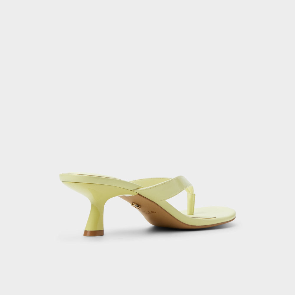 Jump Other Yellow Women's Strappy sandals - Heeled flip flop Kitten heel
