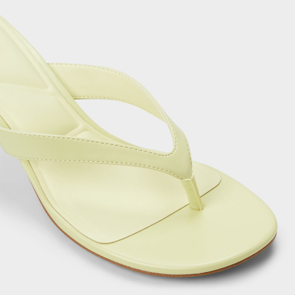 Jump Other Yellow Women's Strappy sandals - Heeled flip flop Kitten heel