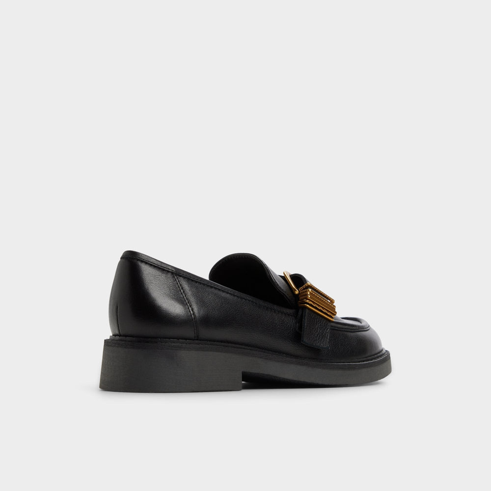 Kalya in Black - Loafer Block heel