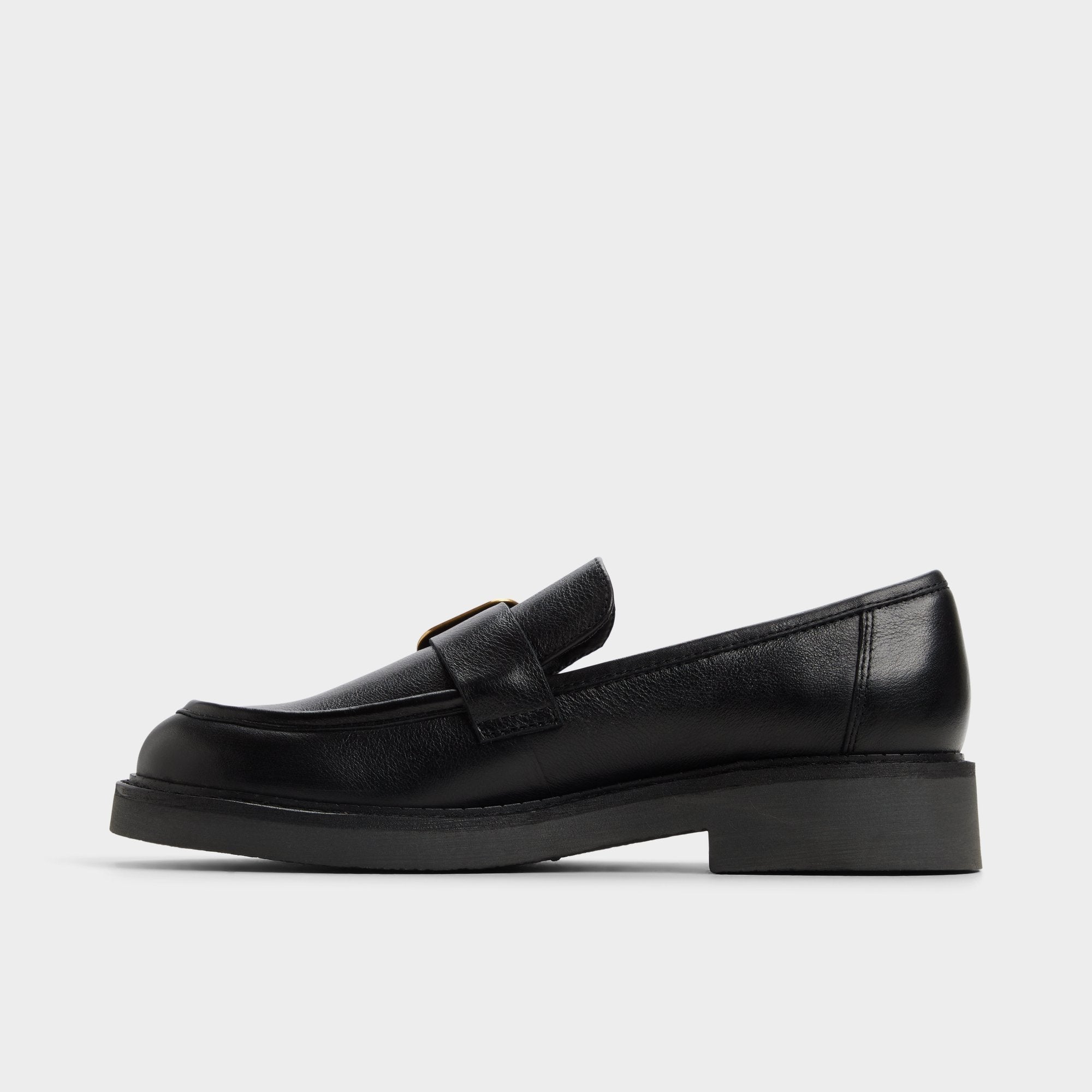 Kalya in Black - Loafer Block heel