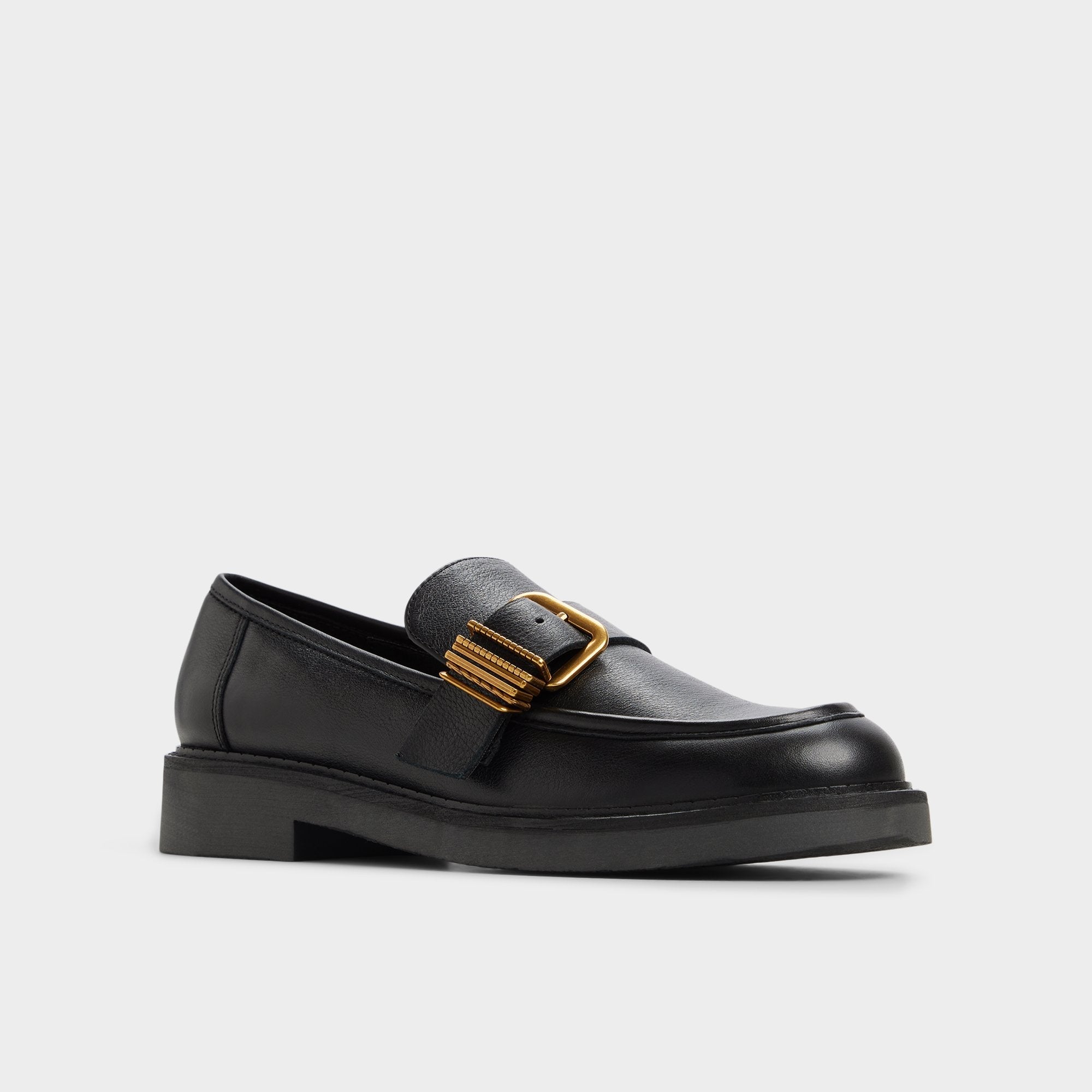 Kalya in Black - Loafer Block heel