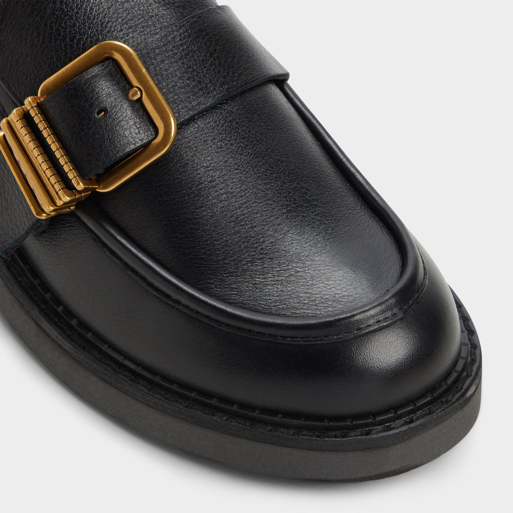 Kalya in Black - Loafer Block heel