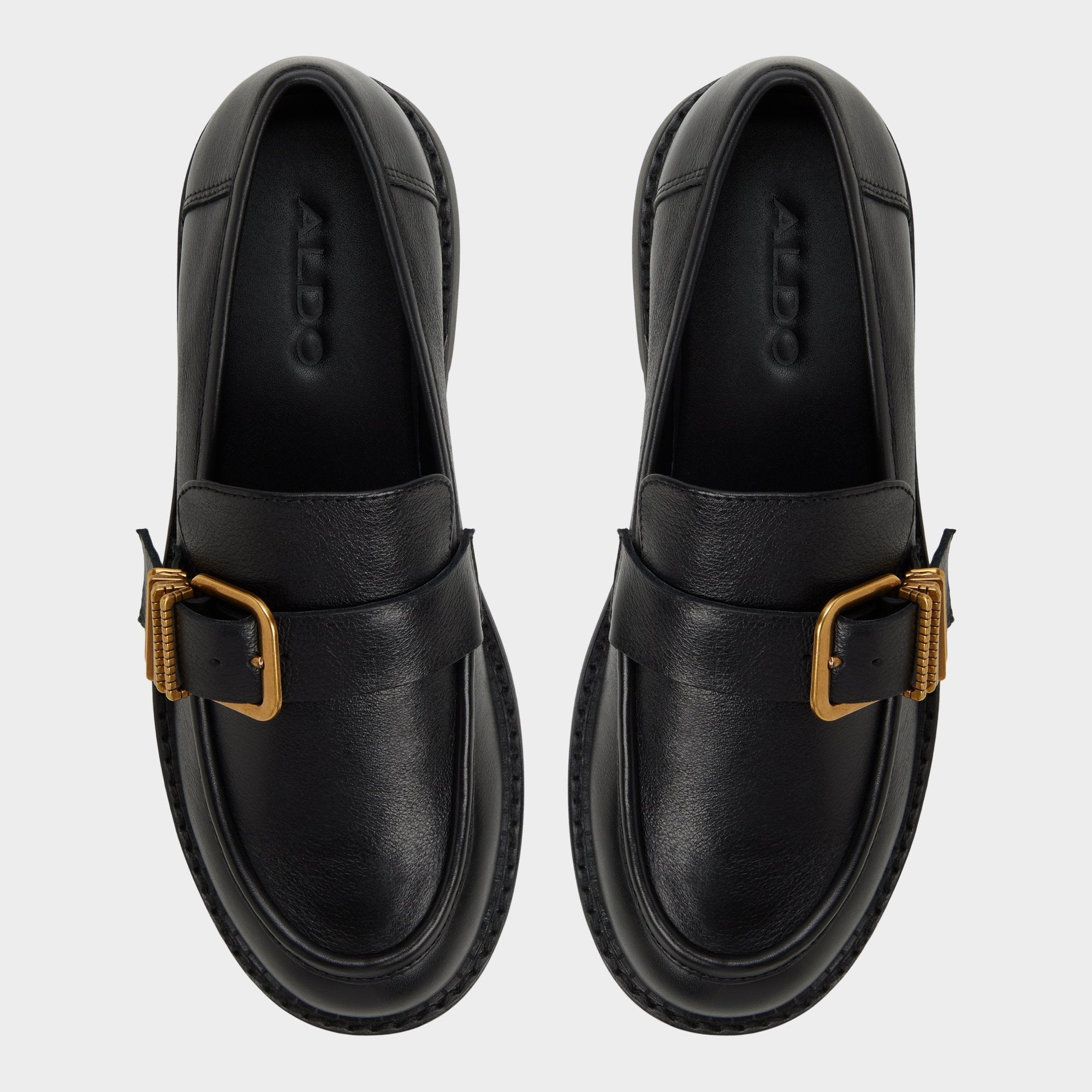 Kalya in Black - Loafer Block heel