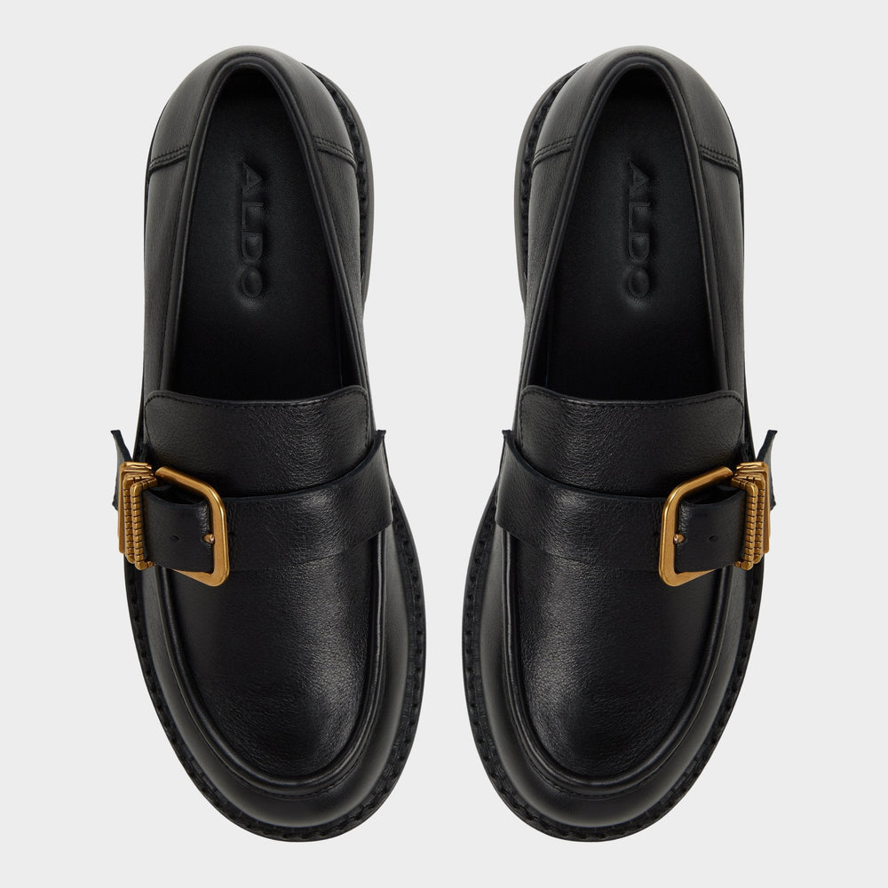 Kalya in Black - Loafer Block heel