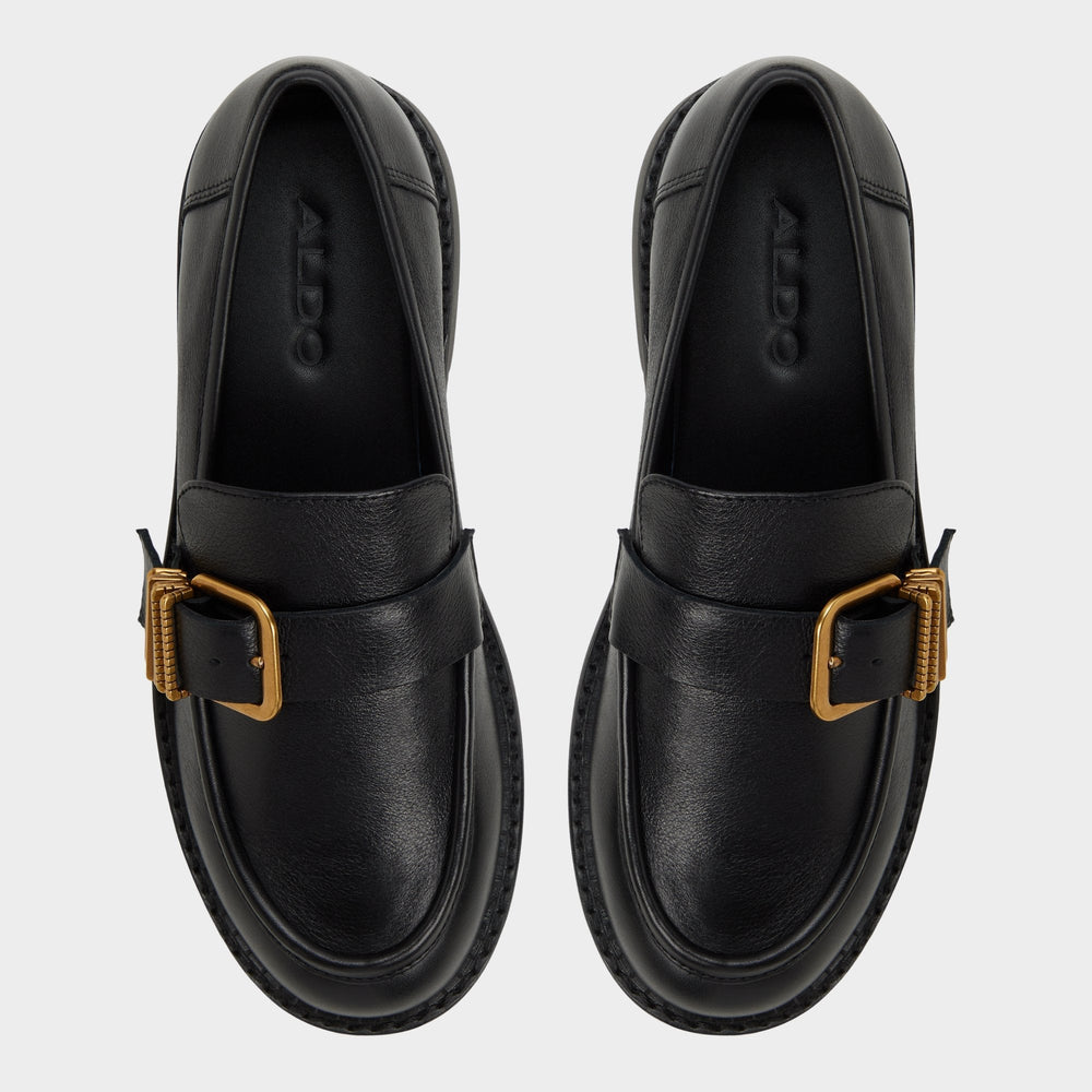 Kalya in Black - Loafer Block heel