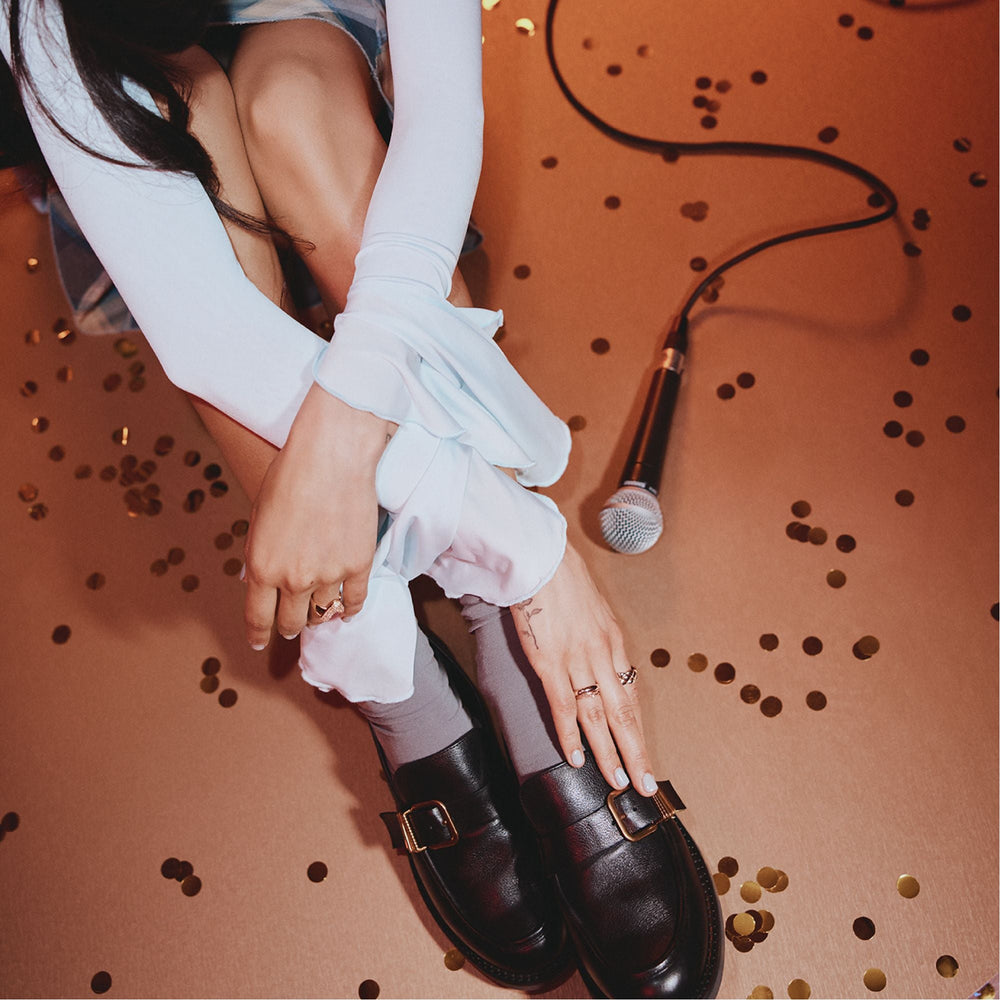 Kalya in Black - Loafer Block heel