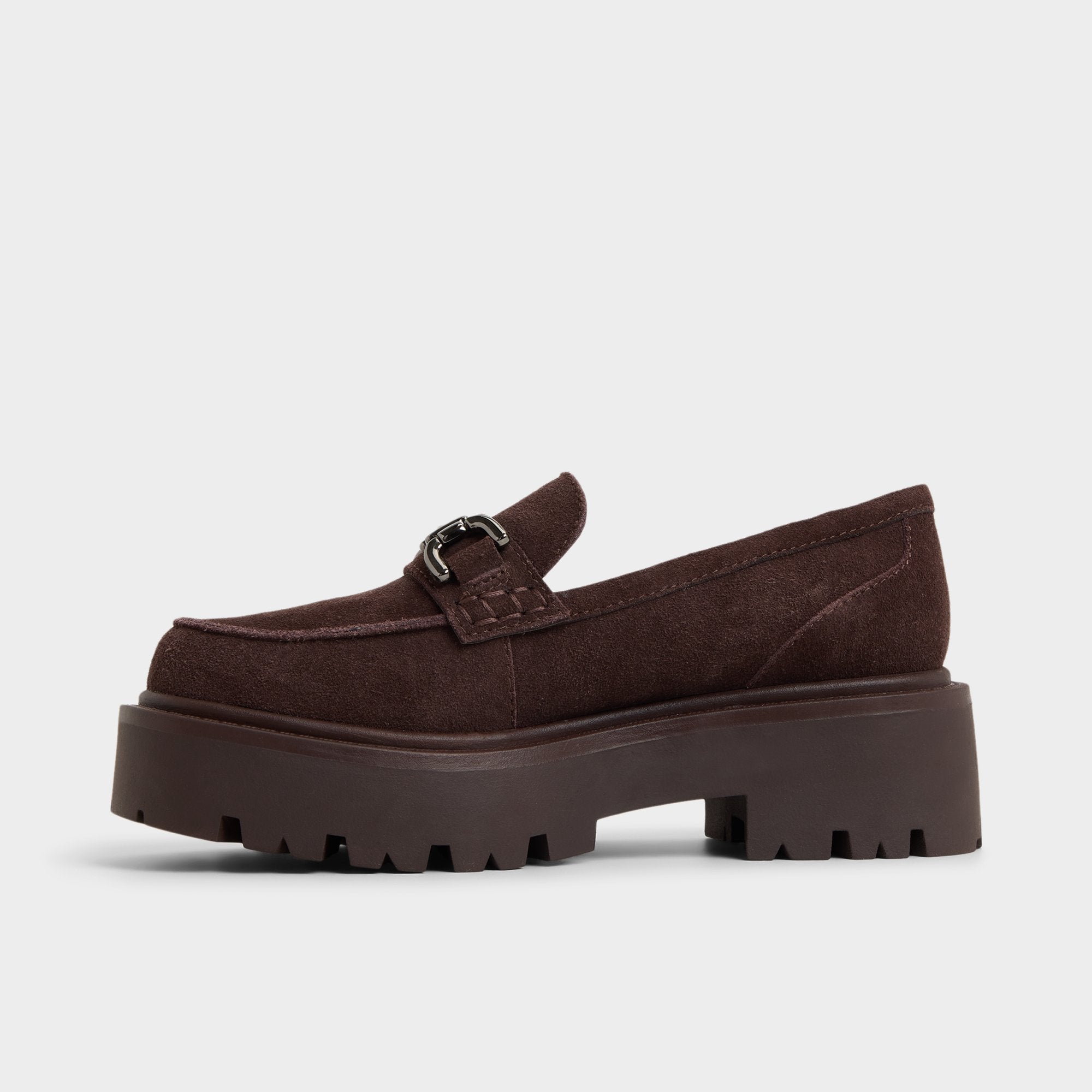 Oneameth in Dark Brown - Loafer Lug sole