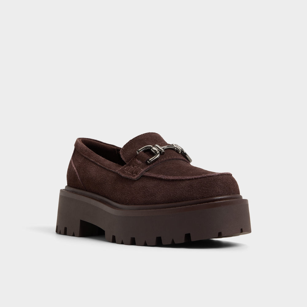 Oneameth in Dark Brown - Loafer Lug sole