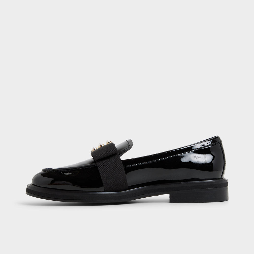 Bissom in Black - Loafer Block heel