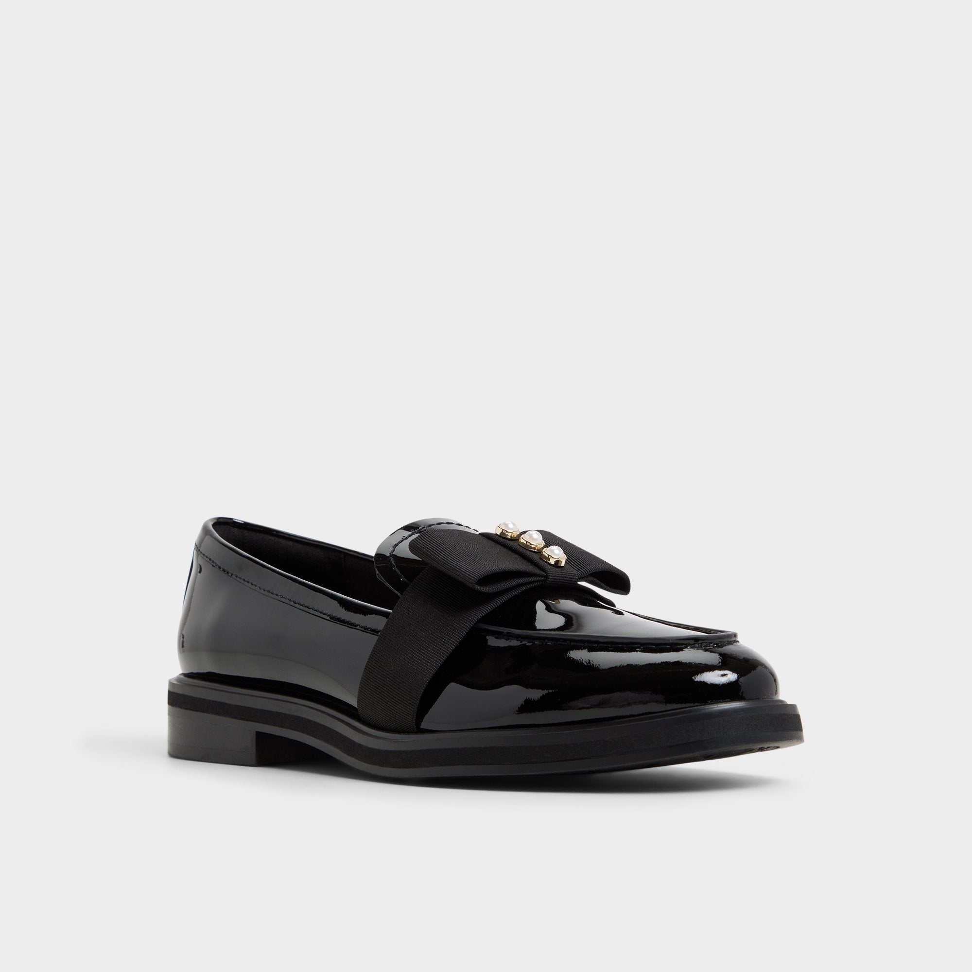 Bissom in Black - Loafer Block heel