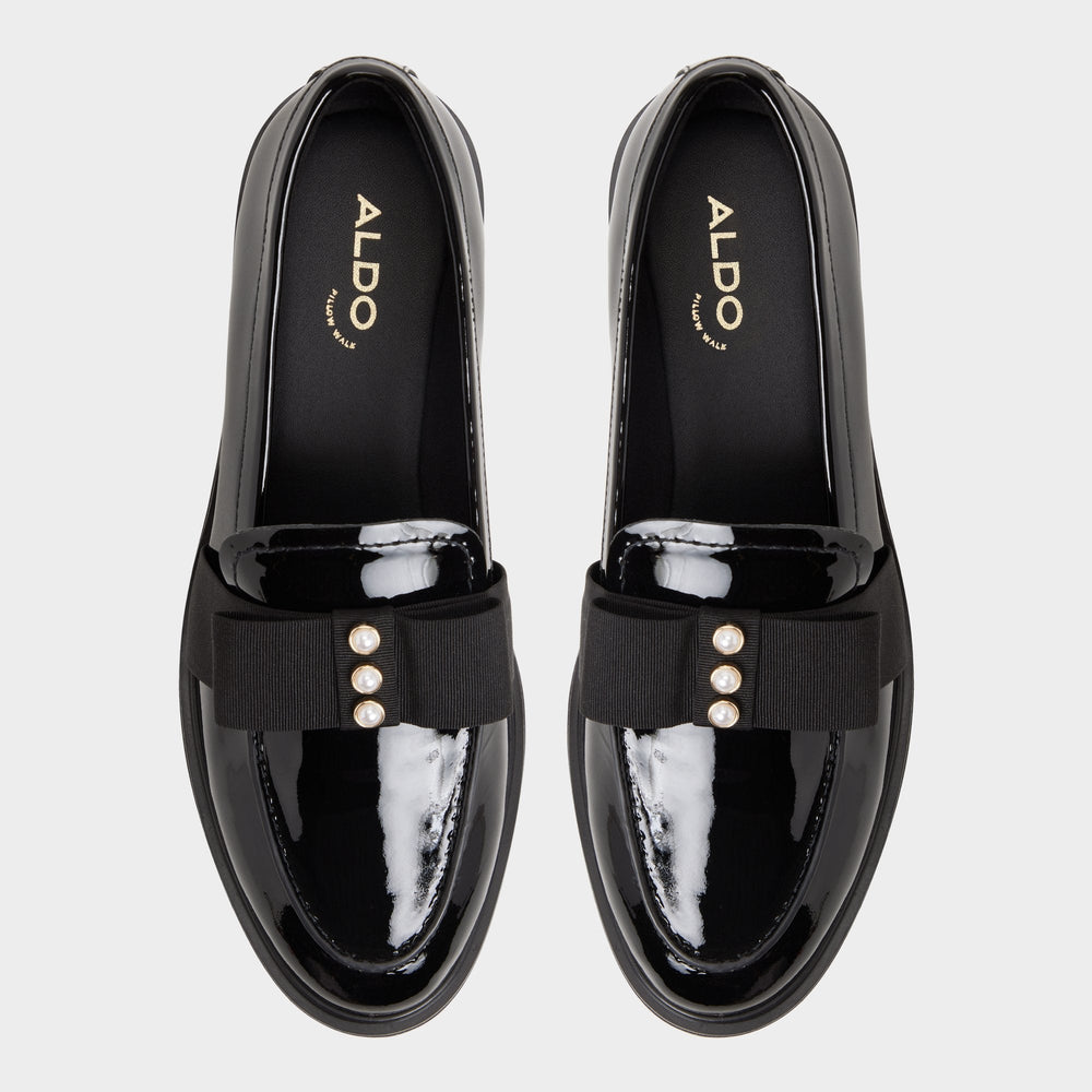 Bissom in Black - Loafer Block heel