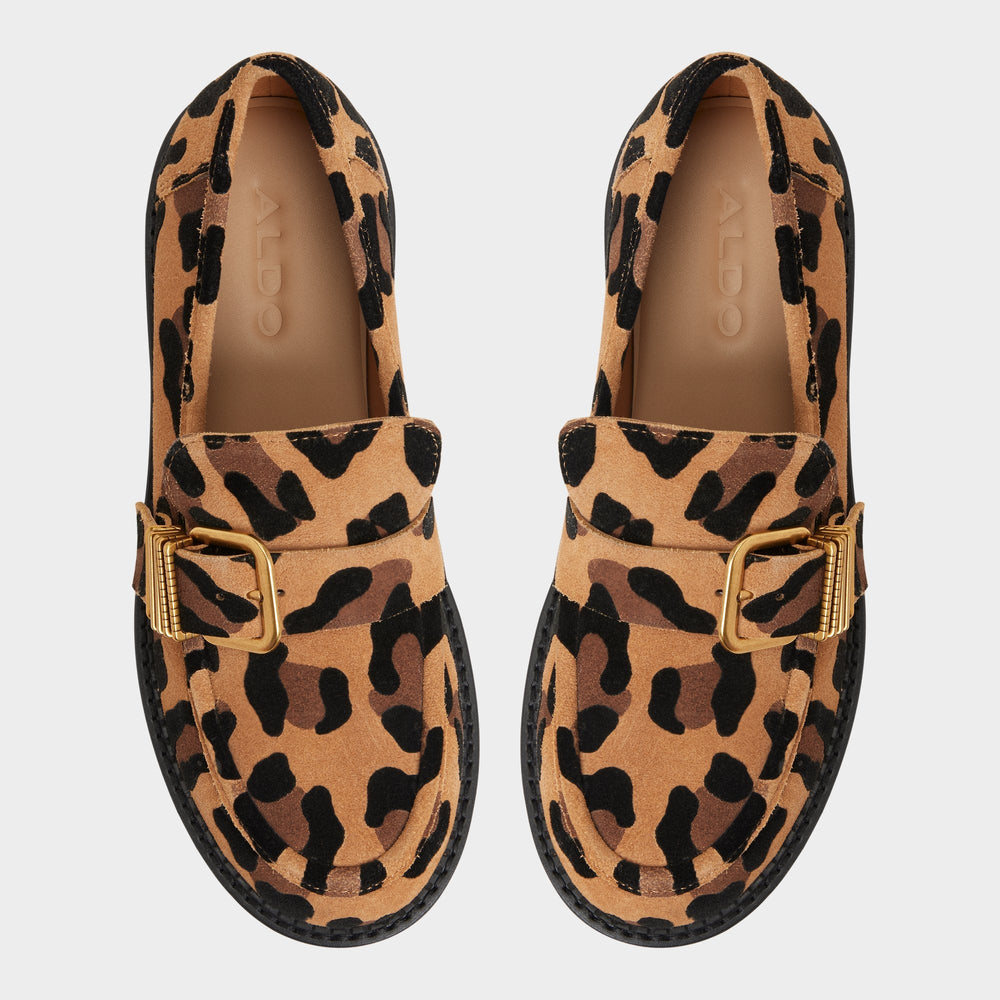 Block heel Kalya in Brown Multi - Loafer