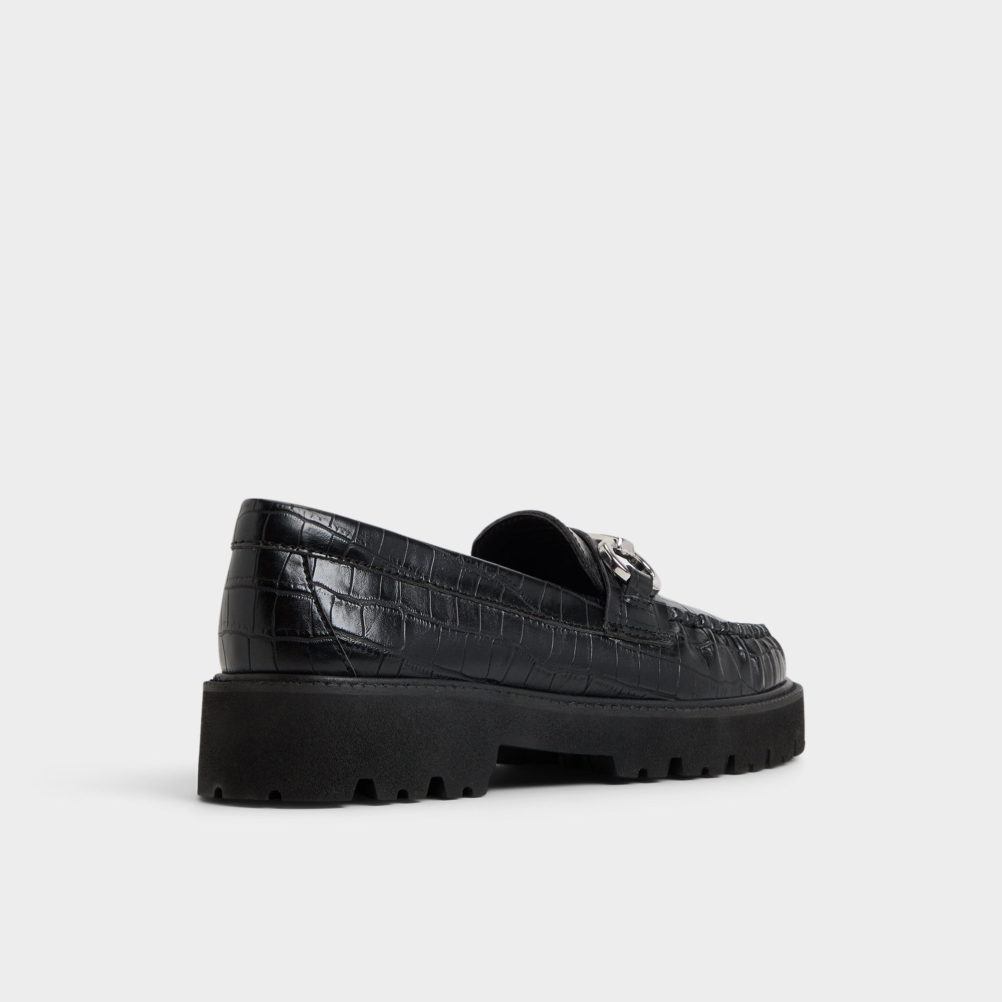 Danrose Black Women's Loafers & Oxfords - Loafer Lug sole