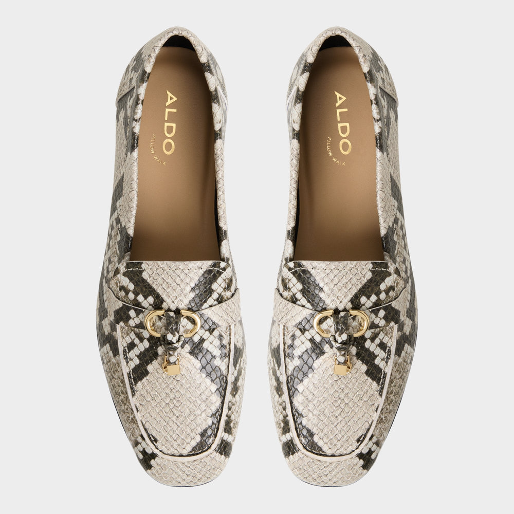 Ybilide White/Black Women's Loafers & Oxfords - Loafer
