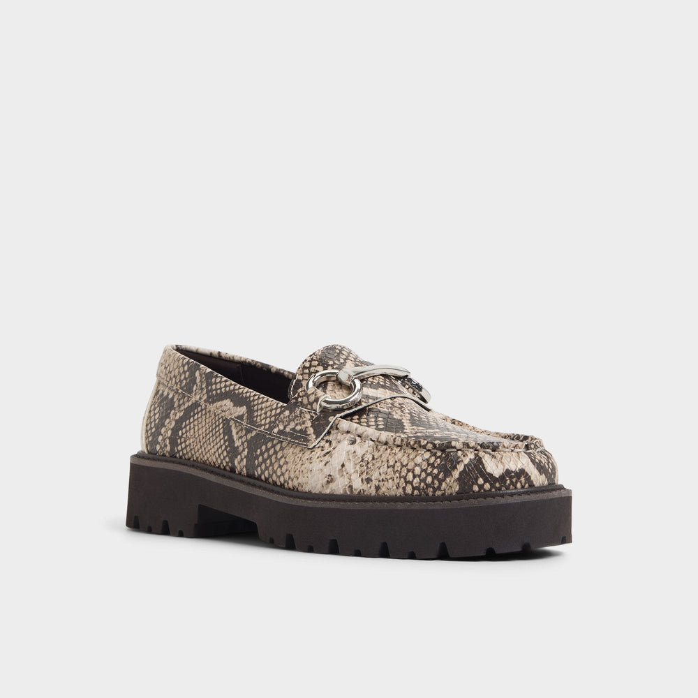 Danrose in Open Brown - Loafer Lug sole