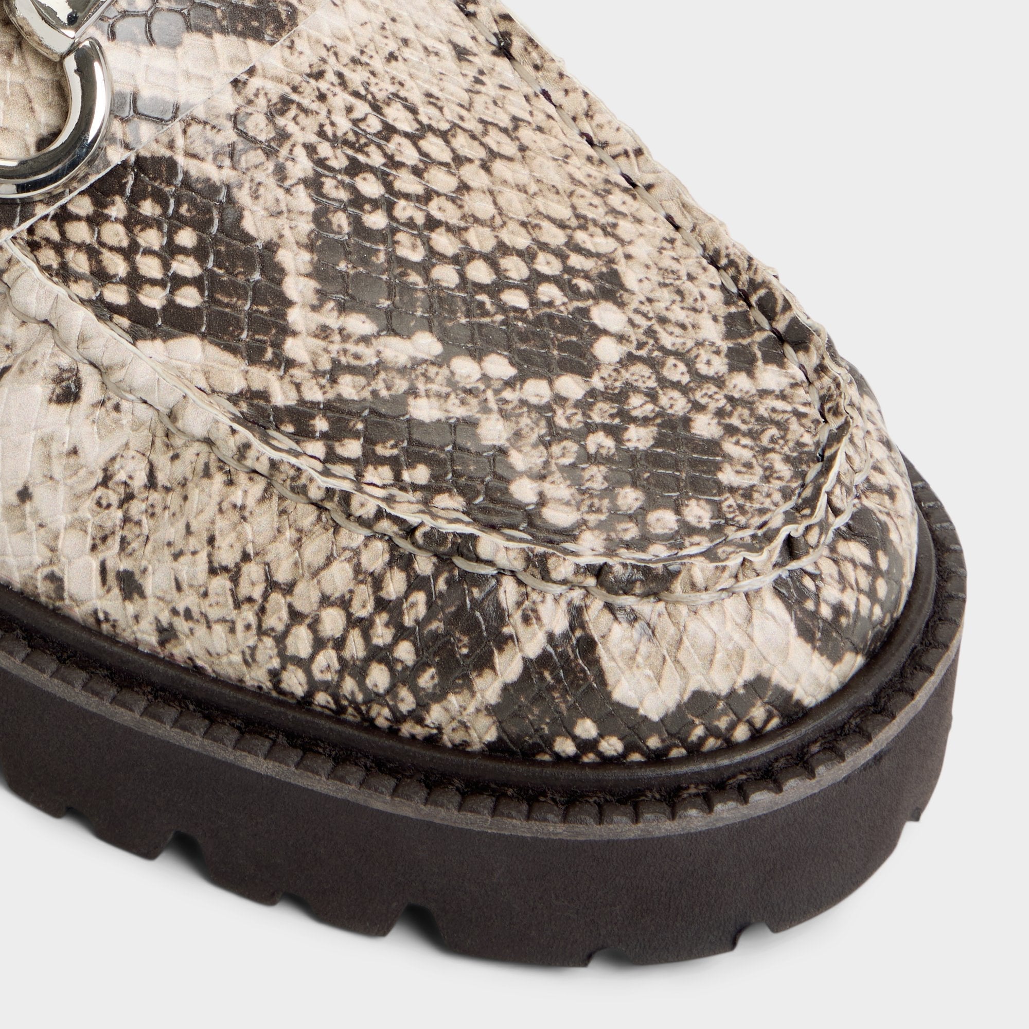 Danrose in Open Brown - Loafer Lug sole