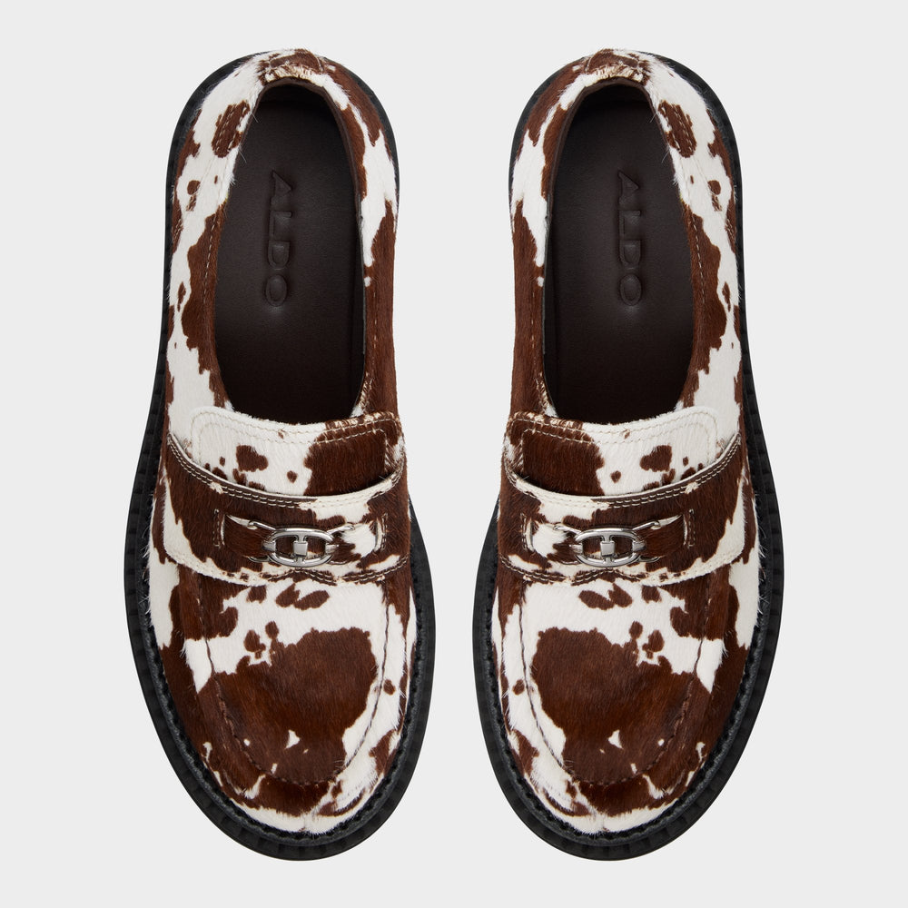 Lug sole Miravelle in Open Brown - Loafer