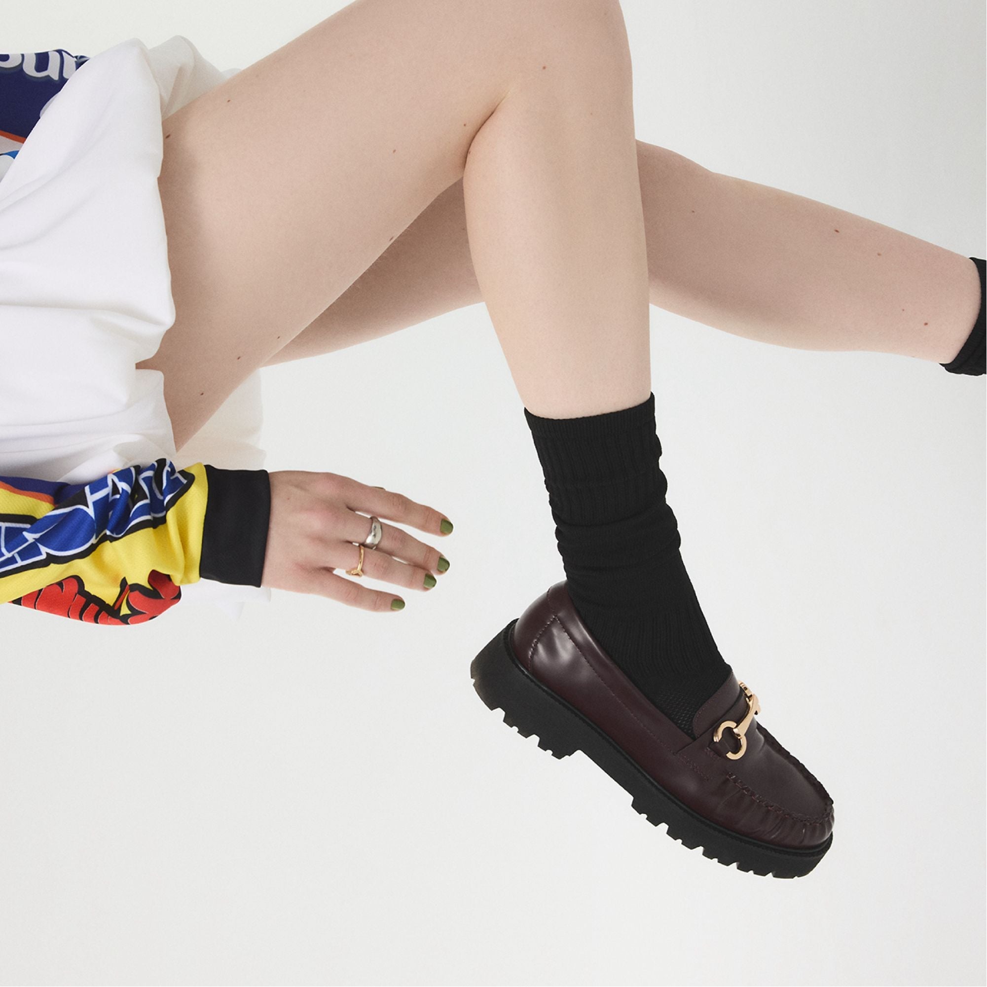 Danrose in Bordo - Loafer Lug sole