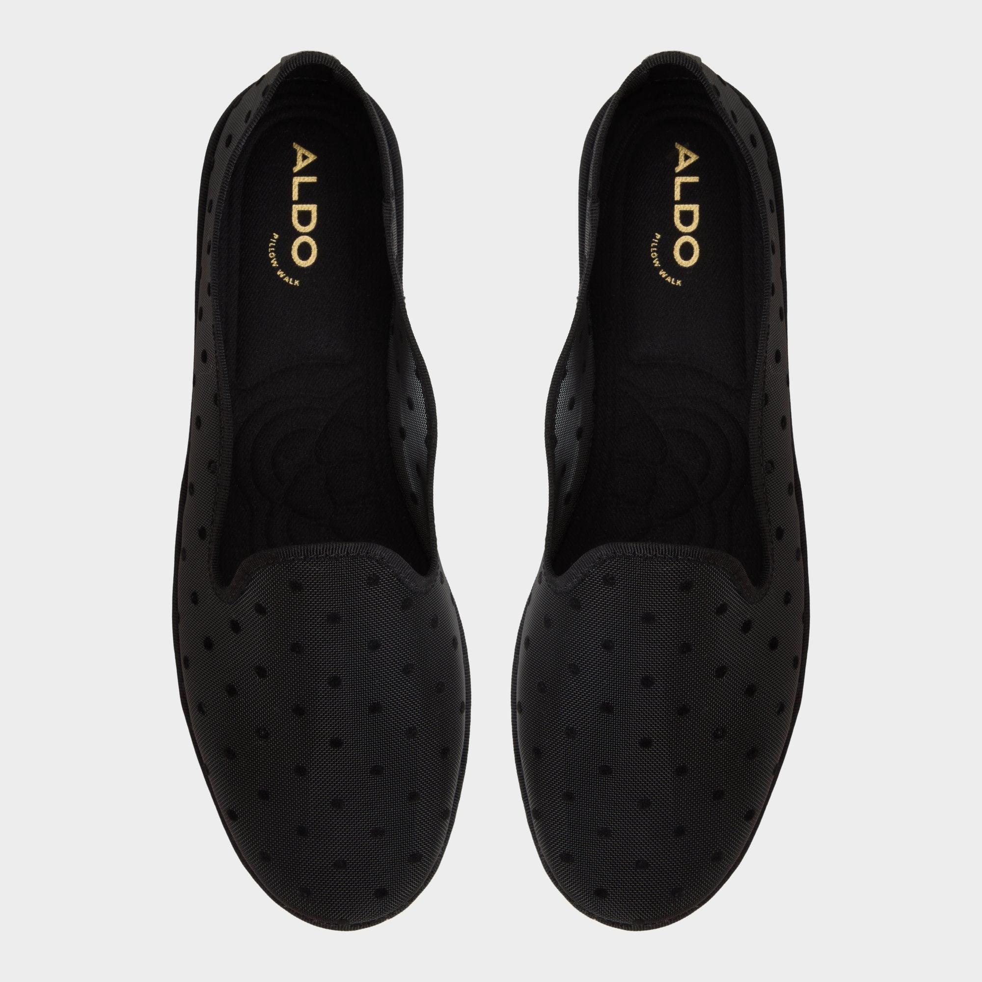 Aurabelle Black Textile Mesh Women's Loafers & Oxfords - Loafer