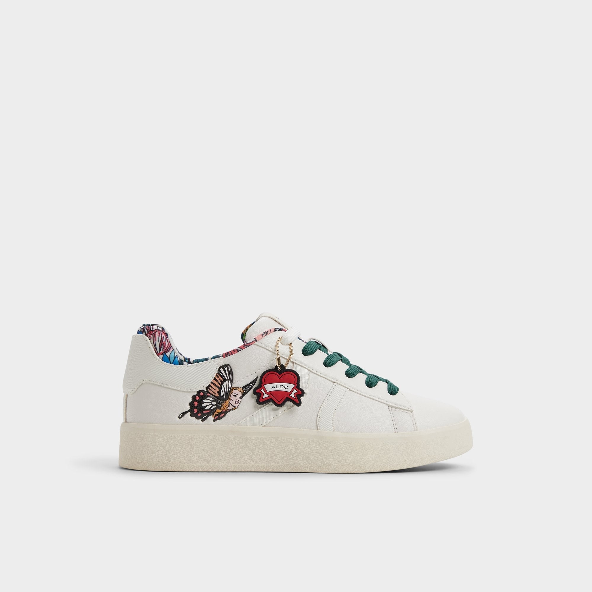 Whatisadam in White Multi - Women's low top sneaker Cup sole