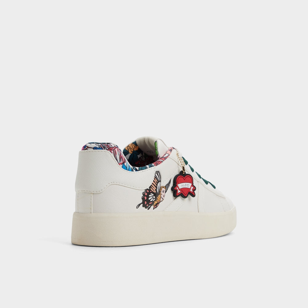 Whatisadam in White Multi - Women's low top sneaker Cup sole