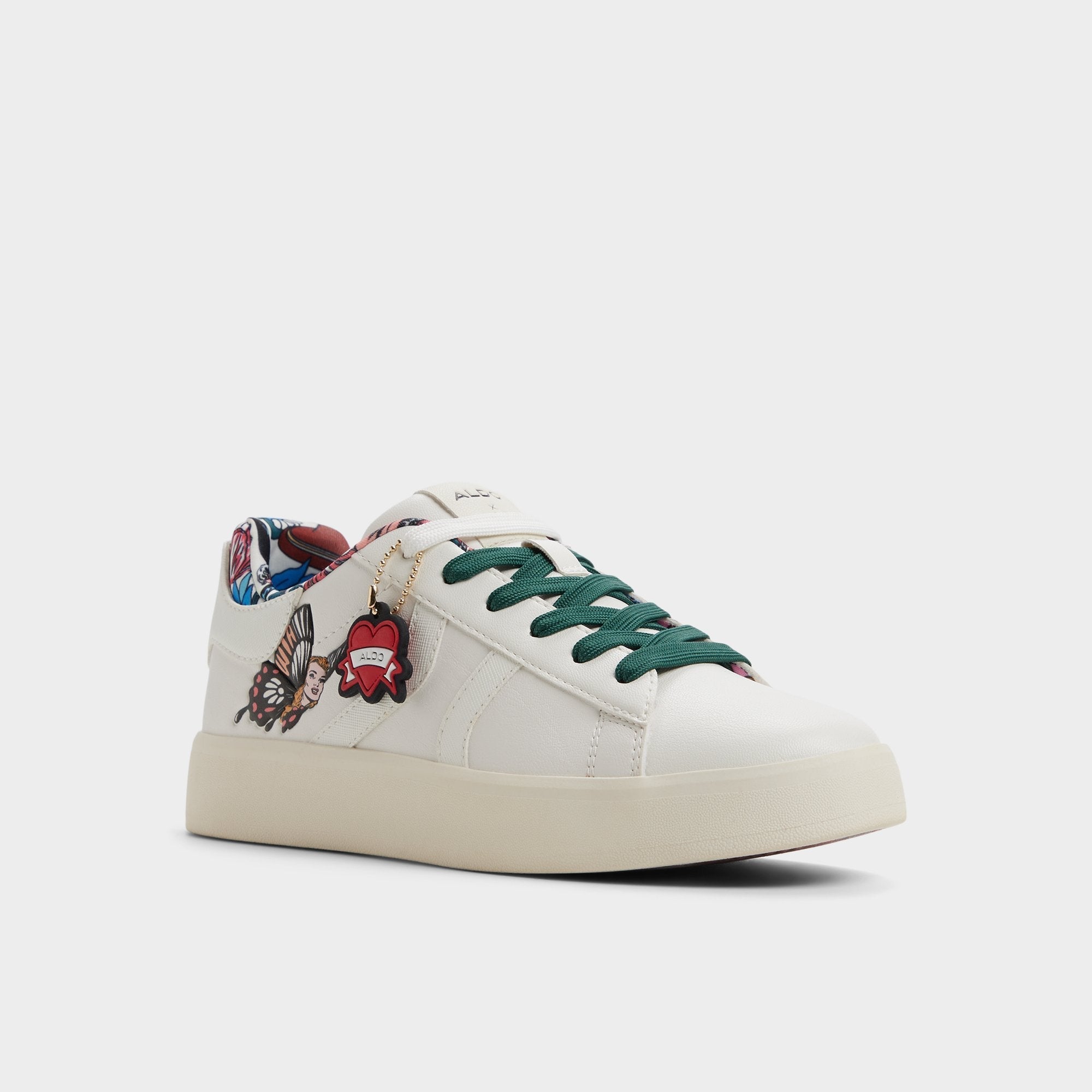 Whatisadam in White Multi - Women's low top sneaker Cup sole