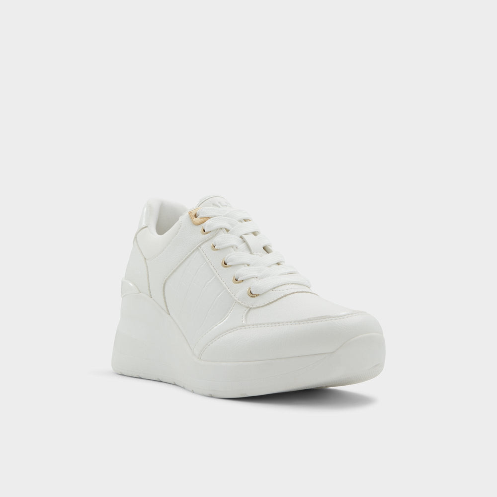 Wedge heel Iconistep White Overflow Women's Low top sneakers - Wedge sneaker