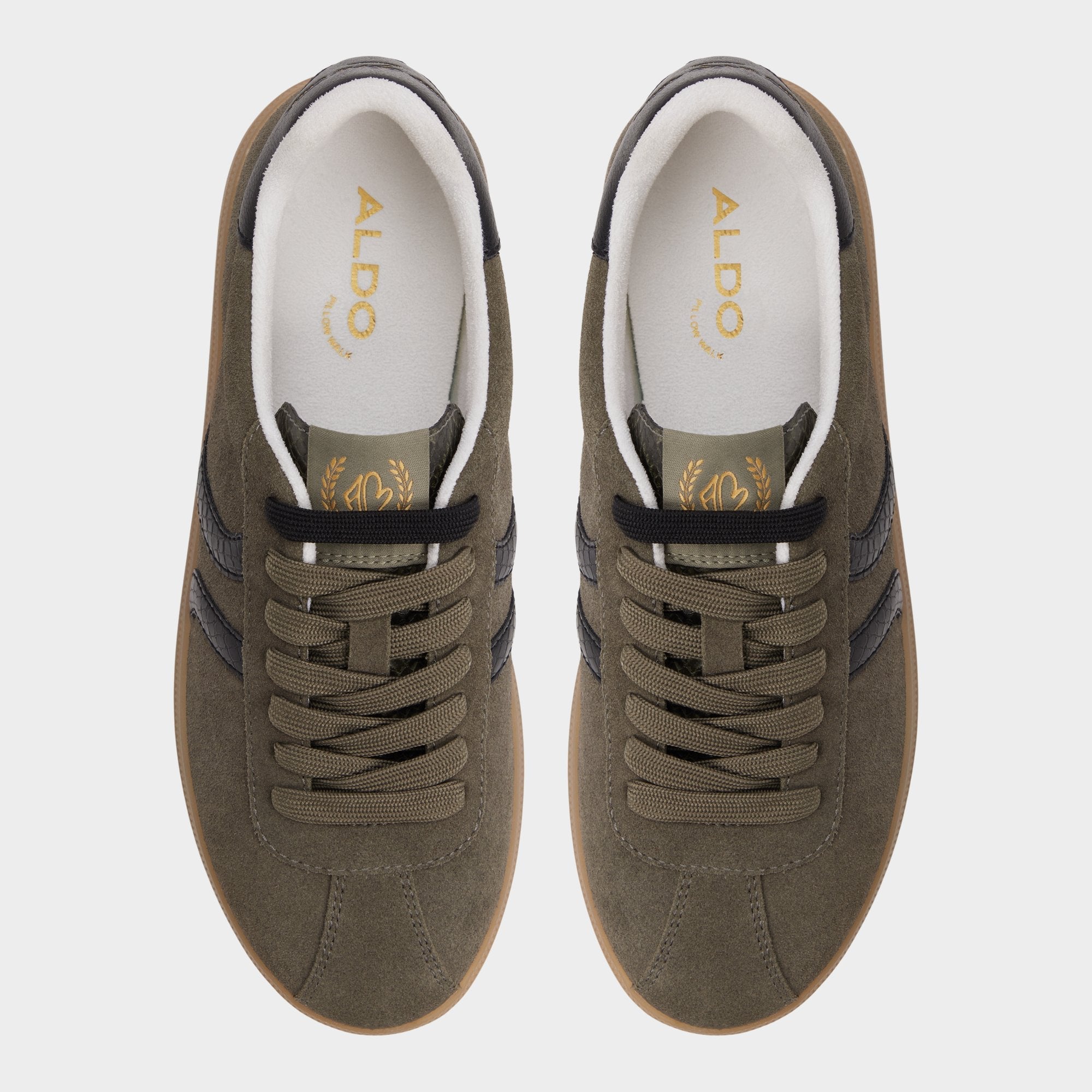 Cup sole Chicsneaker in Olive - Low top sneaker