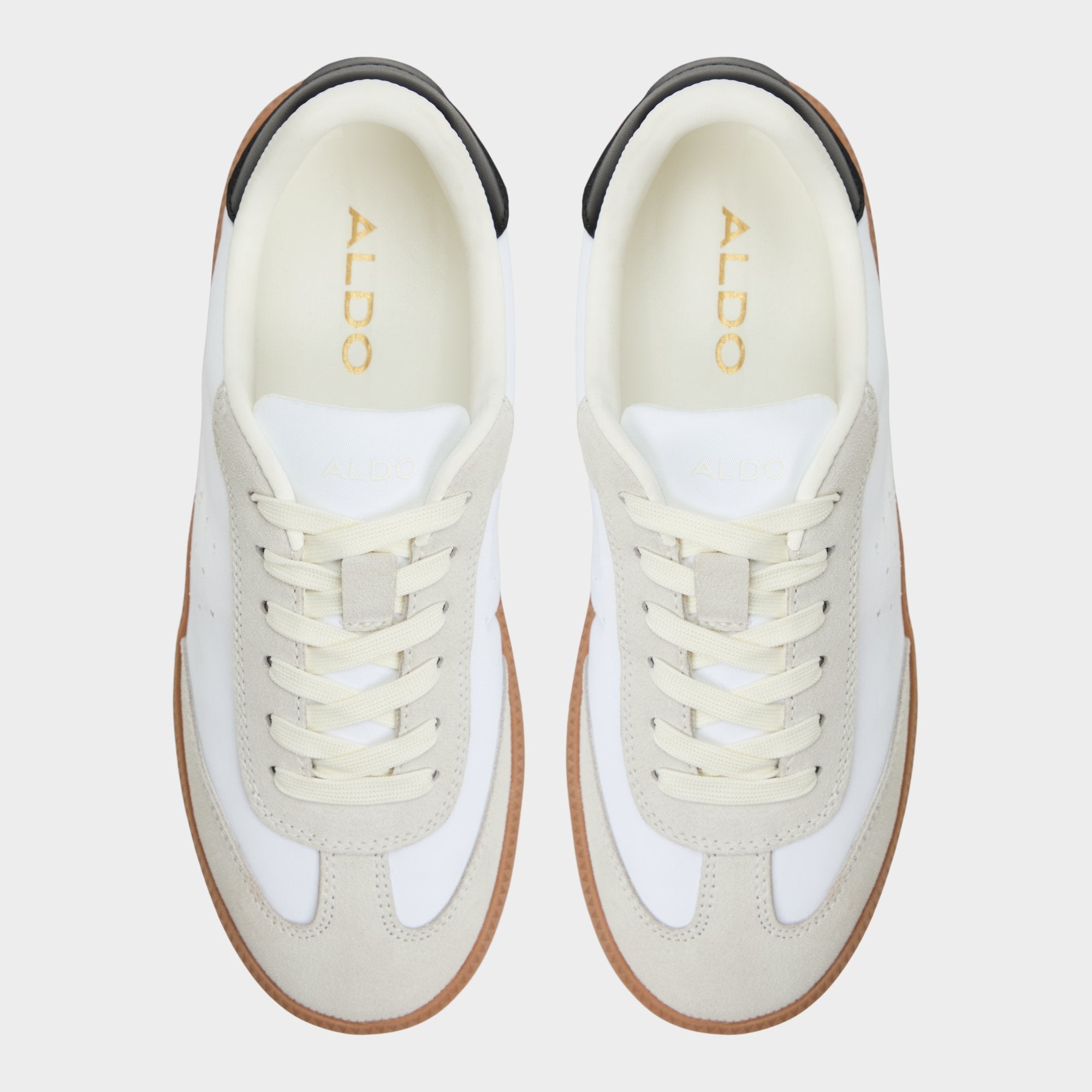 Clubstyle White/Black Women's Low top sneakers - Jogger sneaker Jogger sole