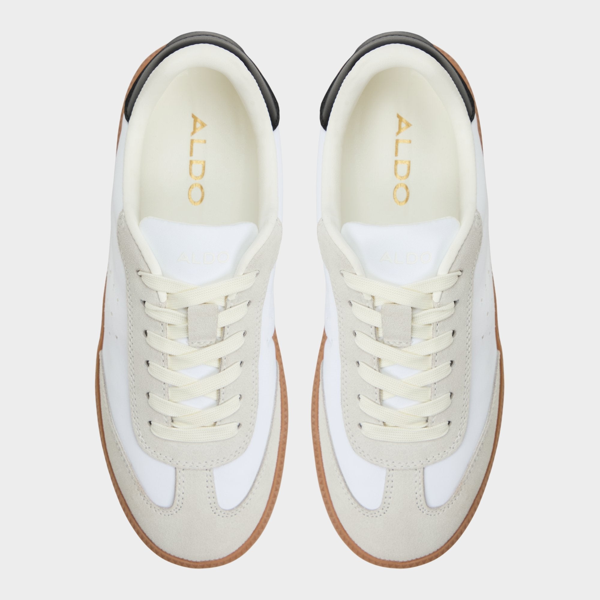 Clubstyle White/Black Women's Low top sneakers - Jogger sneaker Jogger sole